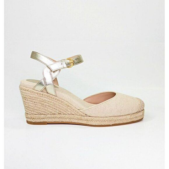 Cole Haan Cloudfeel Women's Espadrille Wedge Heels Linen Size 8 (MSRP $160) - Picture 2 of 9